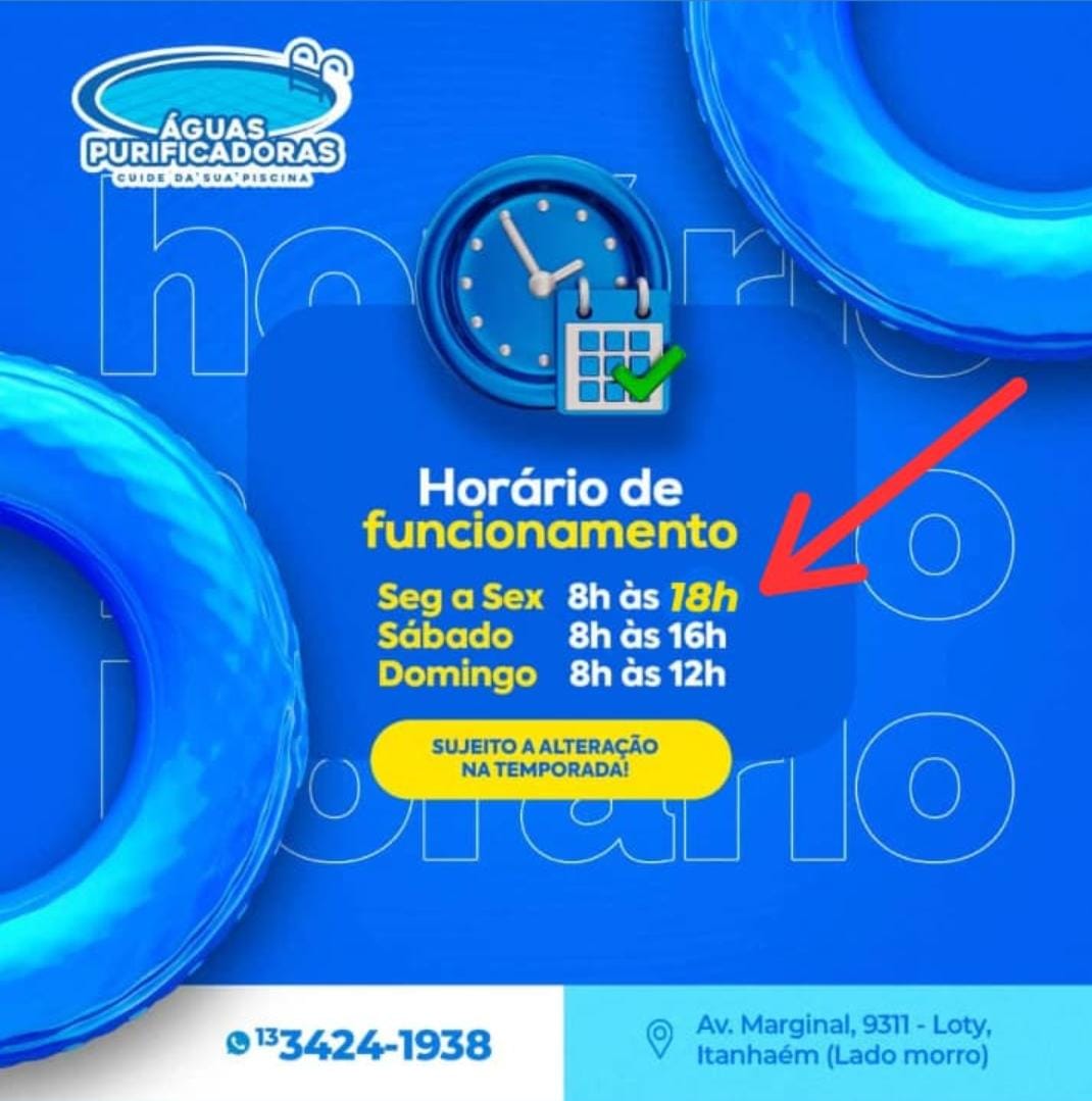 Horário de funcionamento